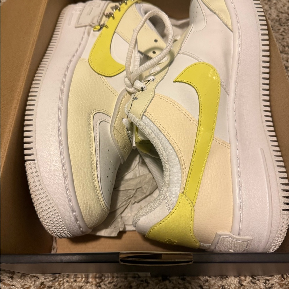 Nike Air Force 1 Low Yellow White Sneakers